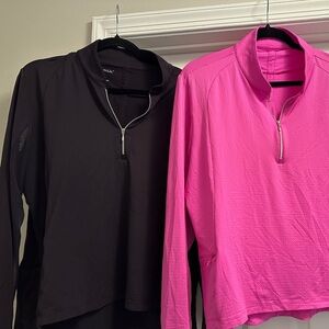 IBKUL XXL bright pink and solid black LOT of TWO.  Excellent used condition.
